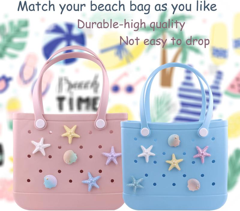 WORBSS Charms for Bogg Bag Accessories for Simple Modern Beach Bag Charms Decorative for Simply Southern Beach Tote, Insert Accessory for Rubber Beach Bag with Holes, Personalized