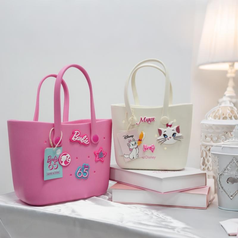 [Christmas Special] Barbie Daylight Shiny Series Blue Bento Bag with Holes + Disney Series Mini Bento Tote Bag (Marie Cat)