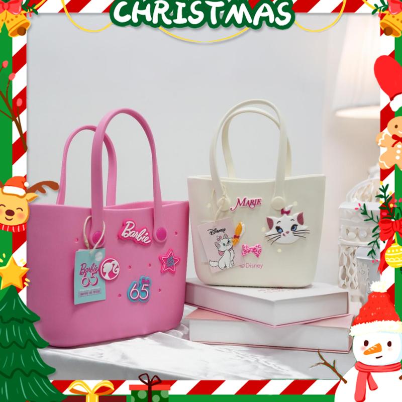 [Christmas Special] Barbie Daylight Shiny Series Blue Bento Bag with Holes + Disney Series Mini Bento Tote Bag (Marie Cat)