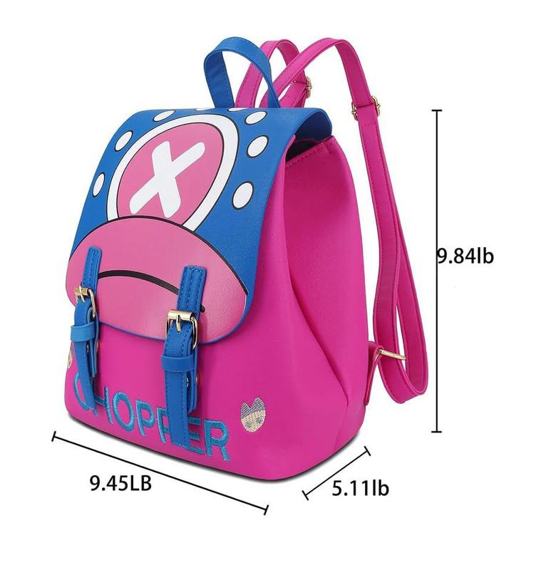 One Piece Backpack Tony Tony Chopper Pink Backpack Anime Cute Backpack Leisure Bag 3d Travel Bag