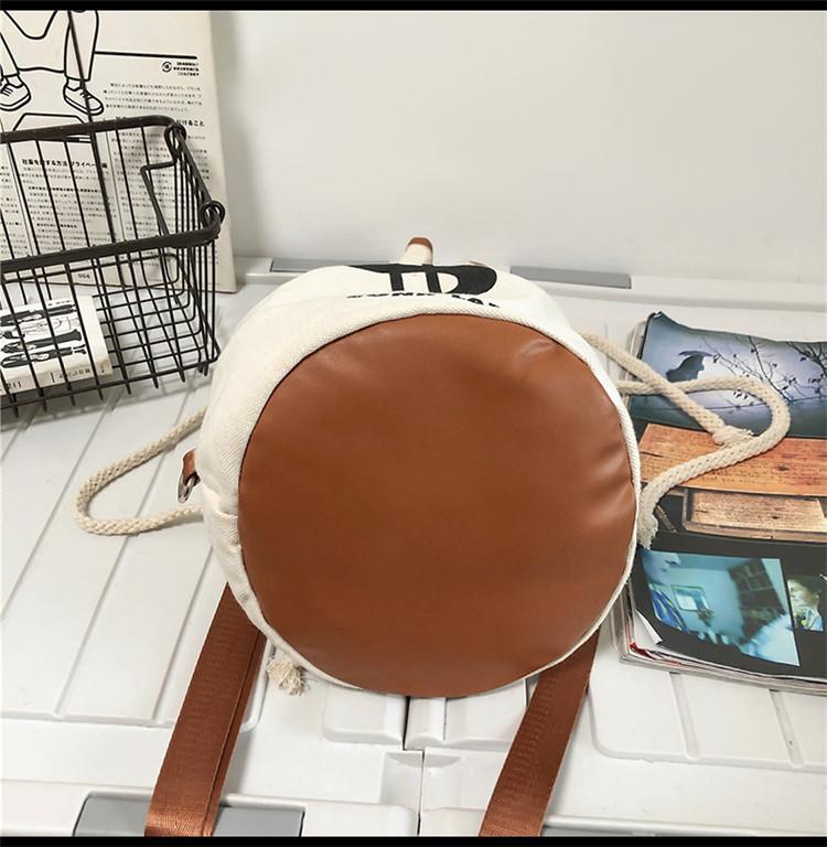 Dollar Print Cotton Canvas Shoulder Bag Popular Crossbody Bag Leisure Bag Men Women Backpack Lightweight String Foldable