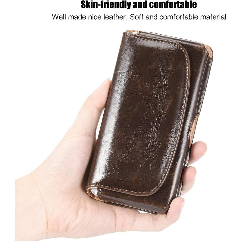 Belt Holster Case for iPhone 15 Pro Max 13 Pro Max, kiwitatá Horizontal Cell Phone Belt Clip Holder Pouch Case for iPhone 14 Plus 8 Plus 12 Pro Max 11 Pro Max Galaxy S22 Ultra A54 A53 A52