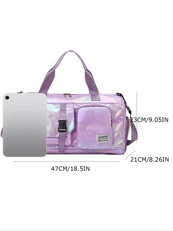 Women's Luggage Tote Bag & Clear Makeup Bag Set, Large Capacity Gym Travel Duffle Bag with Shoe Compartment & Wet Pocket, Sport Bag Set for Workout