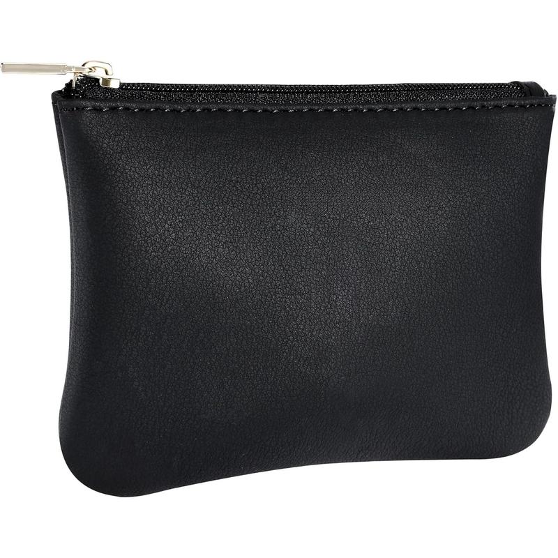 Vegan Leather Coin Purse Pouch Change Purse With Zipper For Men Women