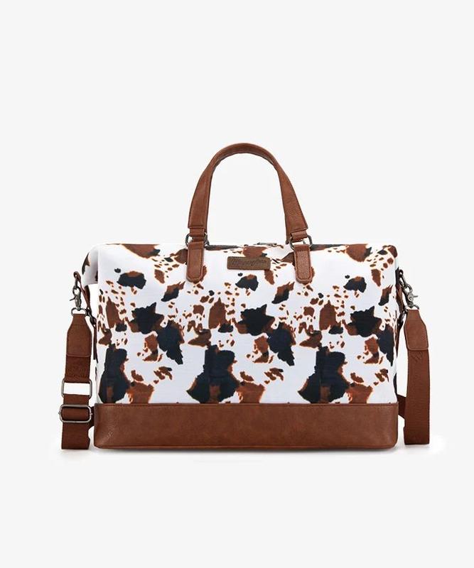 Wrangler Cow Print Trolley Sleeve Weekender