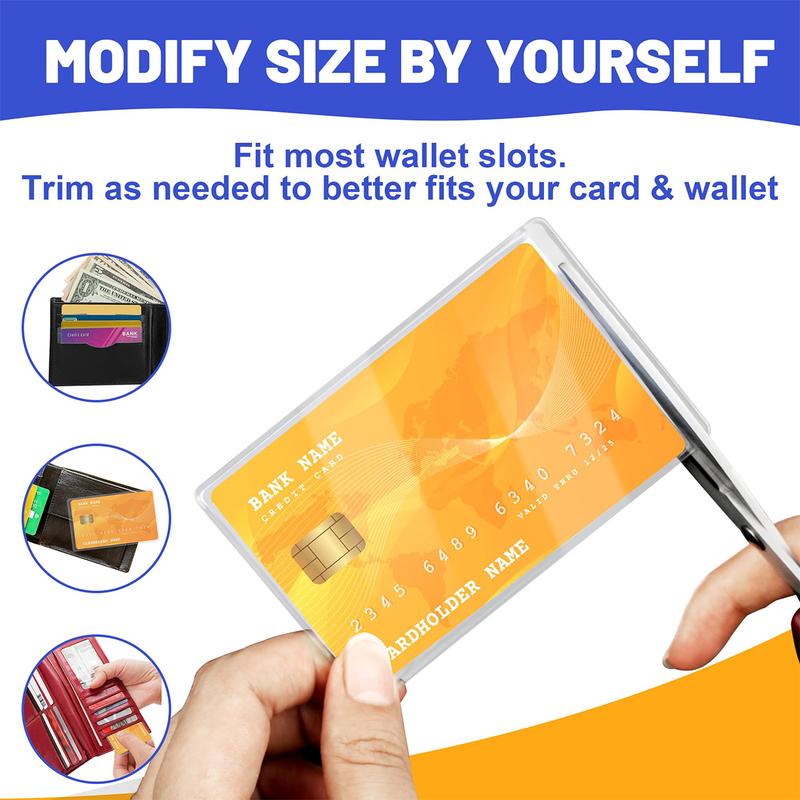 16 Pcs Social Security Card Protector Sleeves New Medicare Card Protector Sleeve Credit Card Holder,31 Mil Soft Clear Plastic Card Sleeves, Waterproof SSN Card Protector.