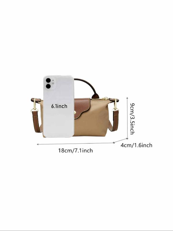 Women's Fashionable Color Block Shoulder Bag, 2024 New Style Casual Versatile Crossbody Bag for Daily Travel Work Commute, Trendy All-match Commuter Bag