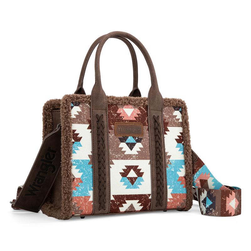 Wrangler PU Leather Trendy Handbag for Women Crossbody Bag with Adjustable Shoulder Straps