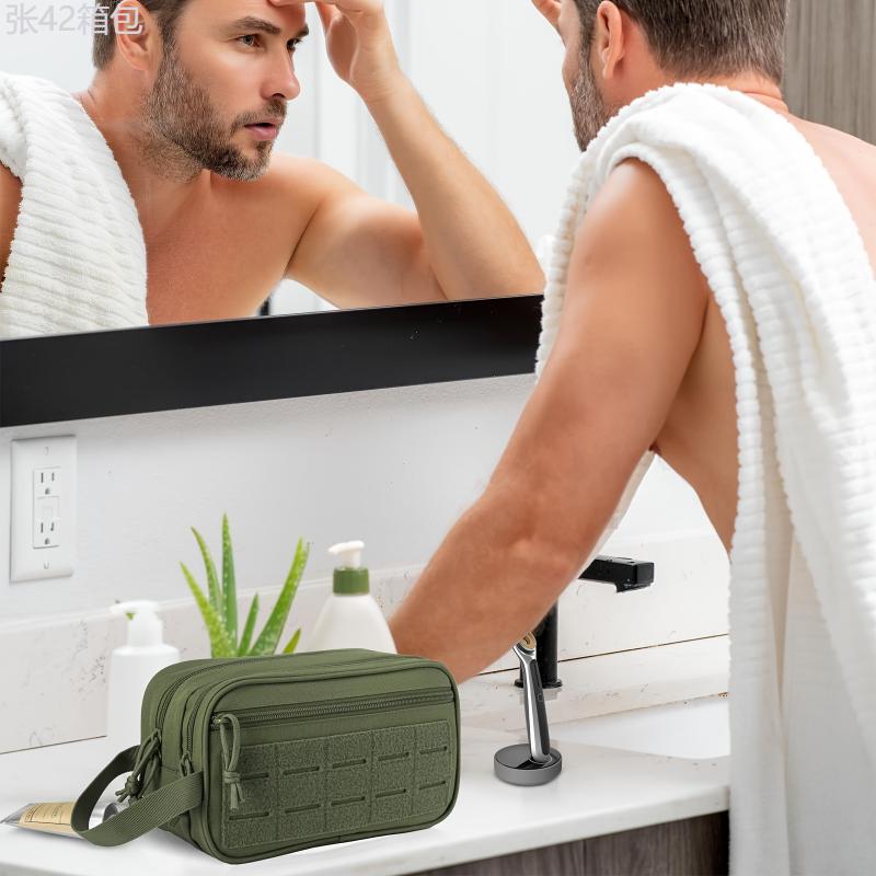 Hygiene Travel Bag: Men's Toiletries Organizer with Water Resistant Material - Perfect for Shaving, Beauty, and Shower Essentials