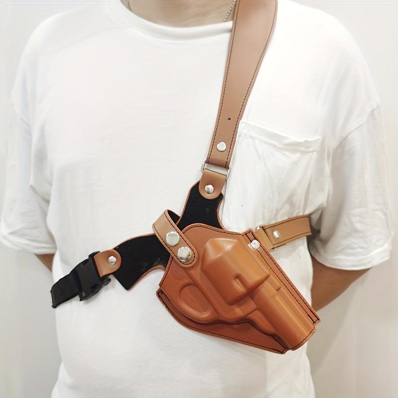 Super Comfortable and High Security Adjustable Shoulder Holster-10mm Thick Padded for Men and Women-Universal Chest Nested Design