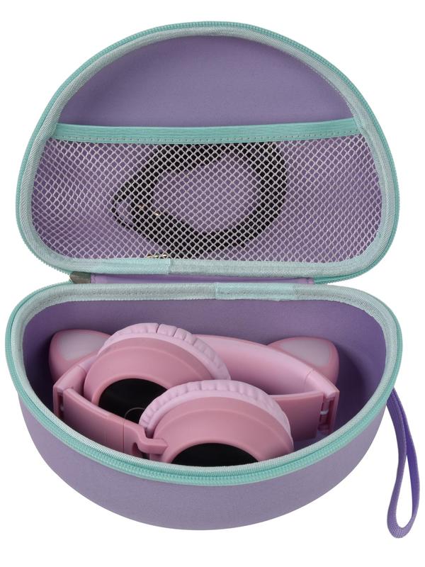 Minimalist Casual Plain Portable Travel Bag,  Lightweight Simple Design Solid Color Headphone Case