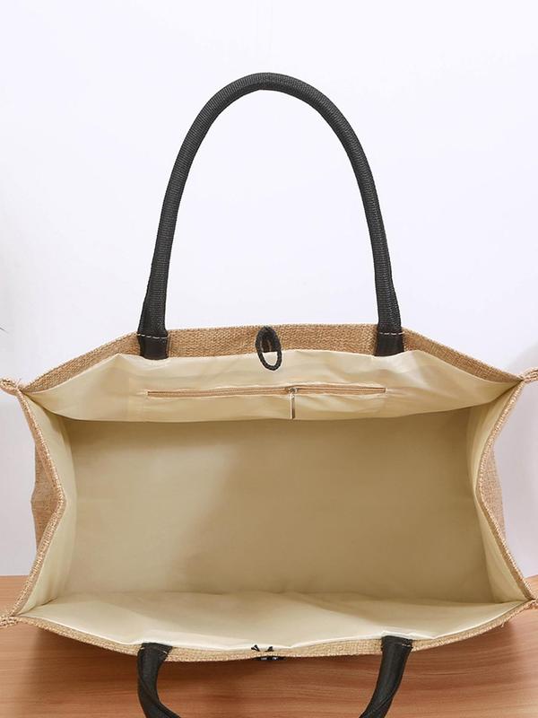 Women's Figure Print Tote Bag, Casual Versatile Handbag Set for Daily Use, Suitable for Commuting, Students, School Dormitories, Shopping, Outdoor Travel