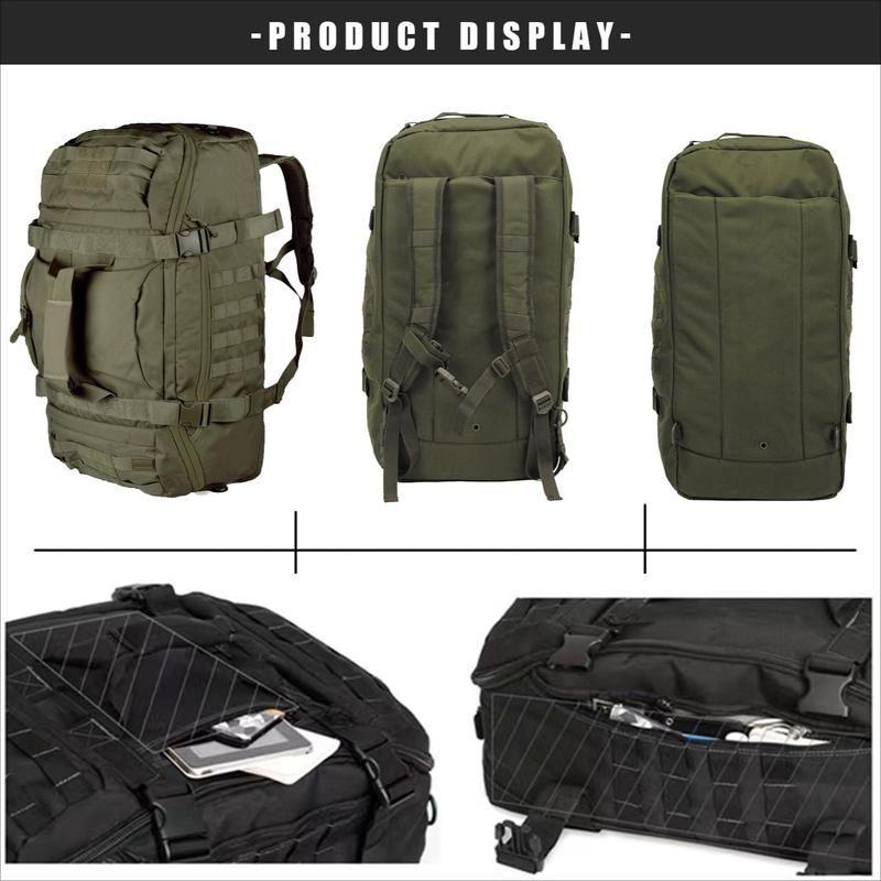 Men's Travel Backpack - Large Tactical Bag Weekend Travel Fitness Bag Overnight Travel Sports Deployment (11.89 gallons)