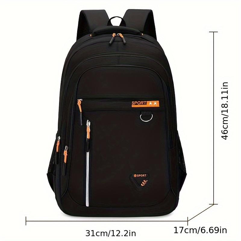 Large Capacity Waterproof Laptop Men's Travel Backpack for Middle School, High School, and College Students