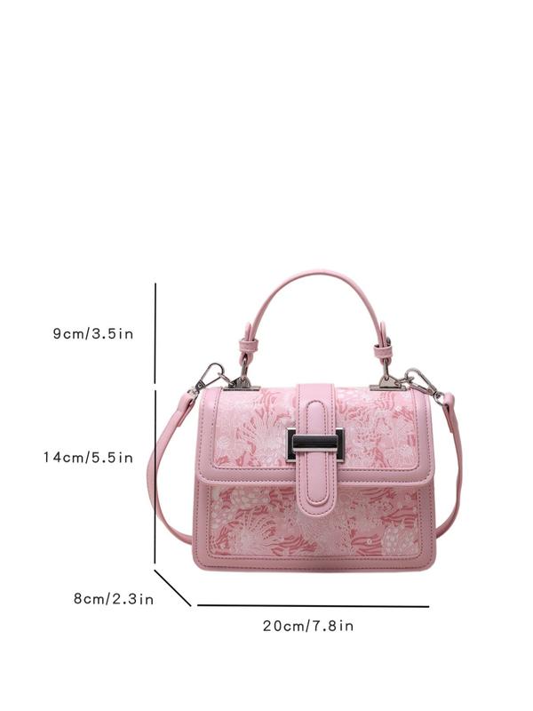 Women's Elegant Minimalist Handbag, Fashionable PU Leather Crossbody Bag for Women & Girls, Casual Trendy Versatile All-match Daily Commuting Bag