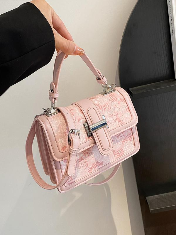 Women's Elegant Minimalist Handbag, Fashionable PU Leather Crossbody Bag for Women & Girls, Casual Trendy Versatile All-match Daily Commuting Bag