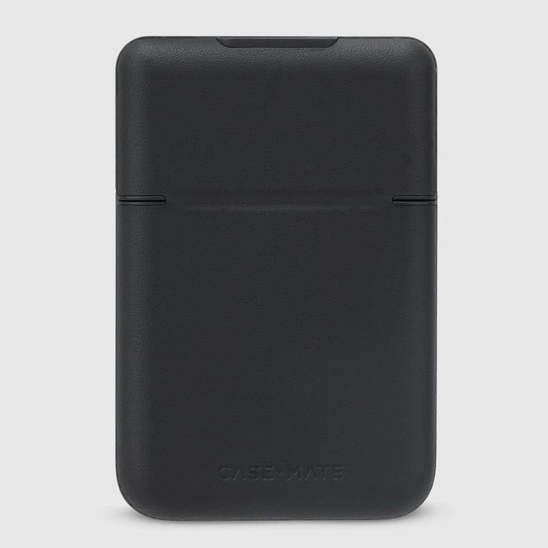 Black MagSafe Leather Flip Wallet