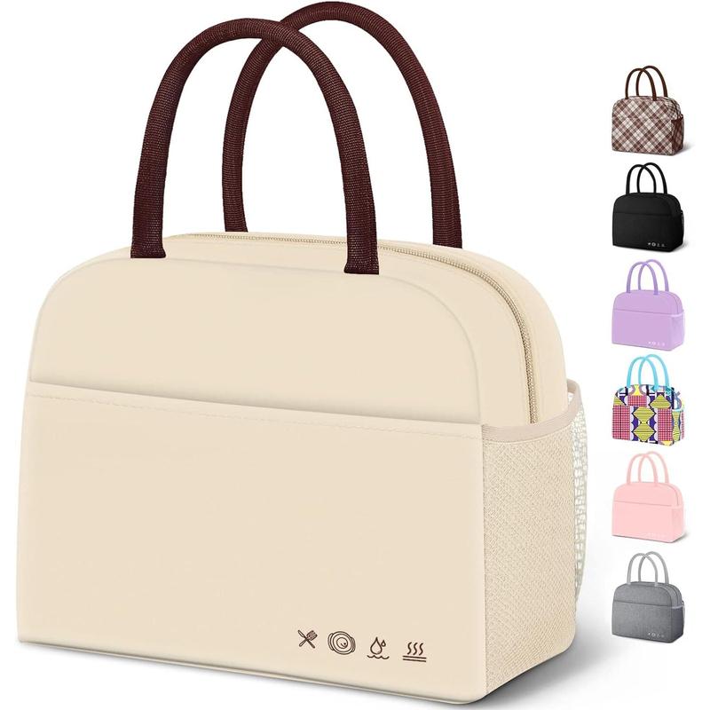 Lunch Bag Lunch Box for Women Men Reusable Insulated Lunch Tote Bag,Leakproof Thermal Cooler Sack Food Handbags Case High Capacity forTravel