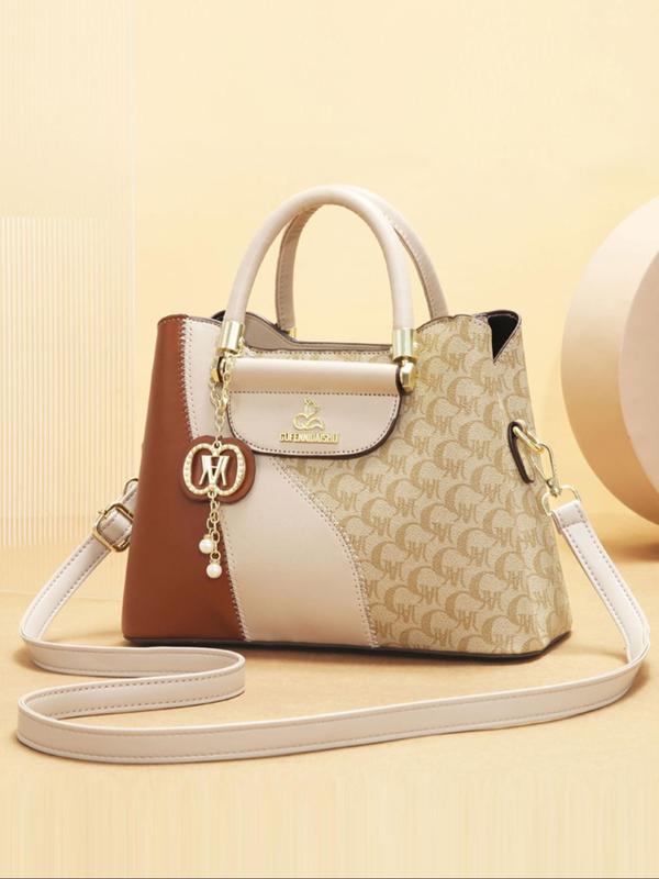 Women's Fashionable All Over Print Handbag & Clutch Bag & Wallet, Casual Versatile Bag Set for Daily Used, Trendy High-quality Daily Commuting Bag