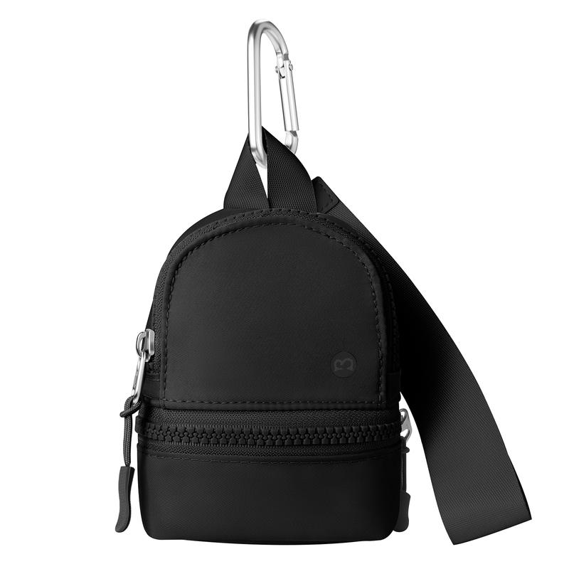 Babysun Mini Backpack Keychain Wristlet Pouch Small Change Coin Purse Cute Zipper Wallet With 3 RFID Card Slots For Women Men Airpods Cosmetics