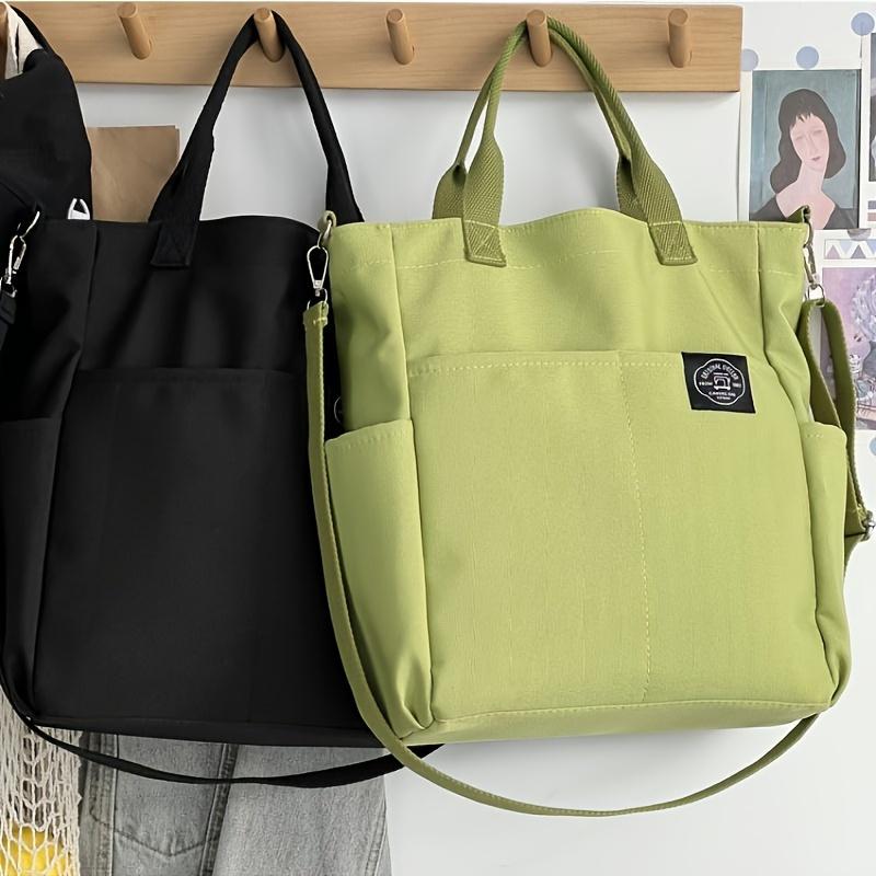 Commuting Portable Shoulder Messenger Bag, Casual Large-capacity Tote Bag, Solid Color Versatile Handbag