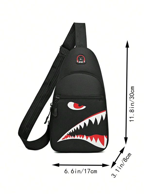 New Waterproof Wear-Resistant Chest Bag Men's Oxford Cloth Small Backpack Fashion Canvas Nylon Chest Shoulder Crossbody Bag Valentines Gift University Dorm Practical With USB Multi-Functional Students With Earphone Hole Halloween Christmas Fall Travel Bag