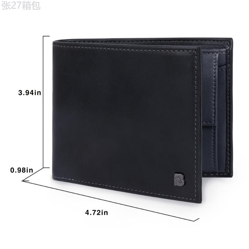 Genuine Leather Men's Wallet With Coin Pocket And RFID Blocking, Valentine's Day Gift For Men