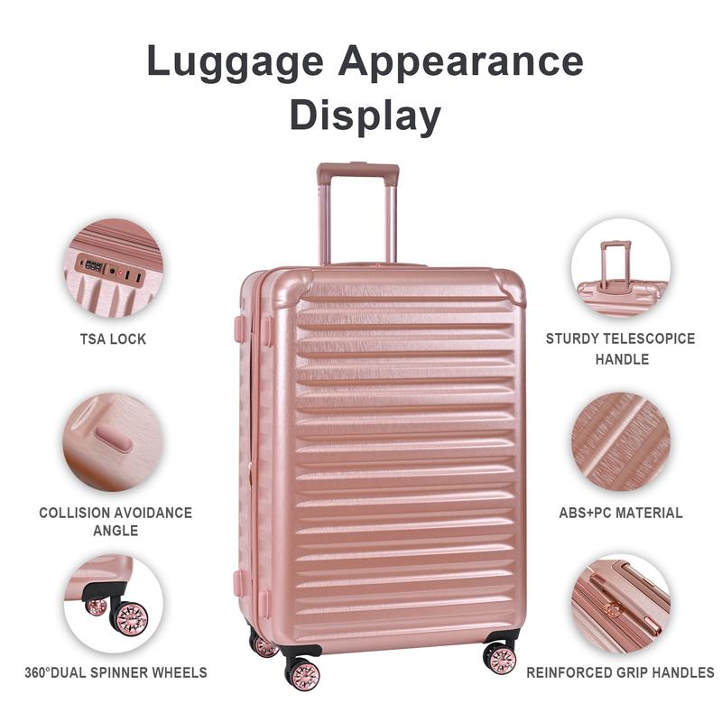 The new model luggage set can be extended with a 3-piece set, equipped with a lightweight TSA lock with rotating wheels (20 