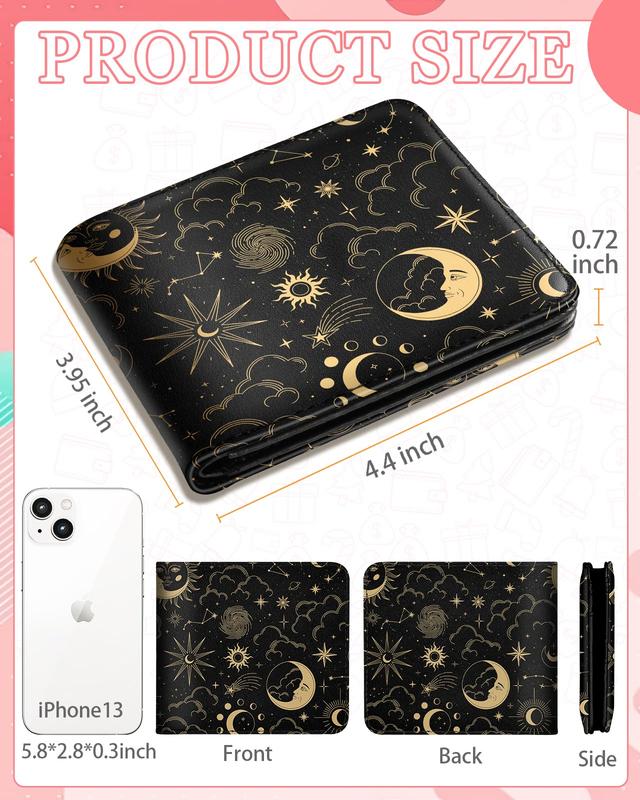 Girls Wallet Cute Leather Bifold Wallet Skull for Women Teen Girls Goth Horror Credit Card Cash Id Holder Rfid Blocking Mushroom Skeleton Bi Fold Small Wallets With Coin Pocket Slim Scary Cool