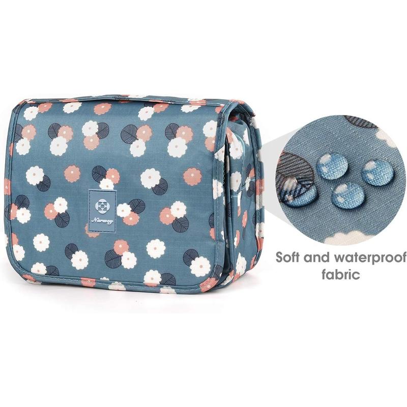 Narwey Hanging Travel Toiletry Bag Cosmetic Make up Organizer for Women and Girls Waterproof