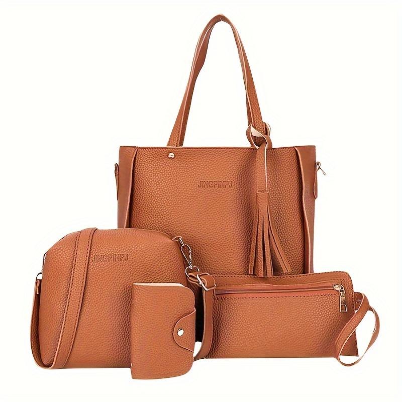 Ladies Bag Set 4pcs Shoulder Bag Handbag Messenger Bag Set