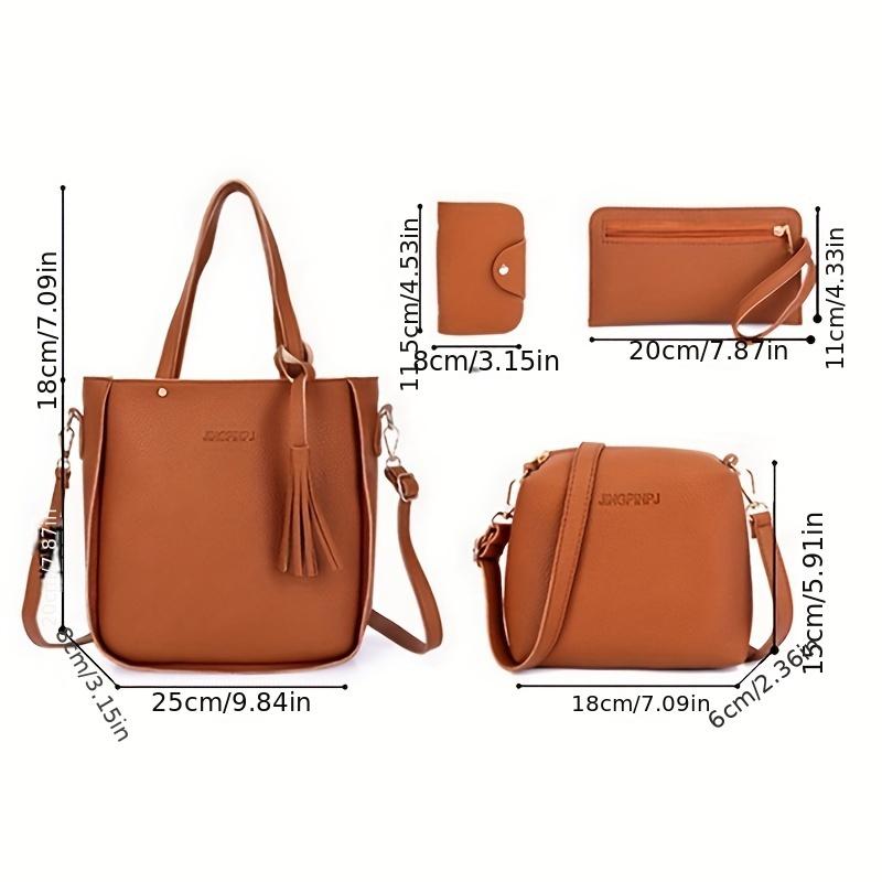 Ladies Bag Set 4pcs Shoulder Bag Handbag Messenger Bag Set