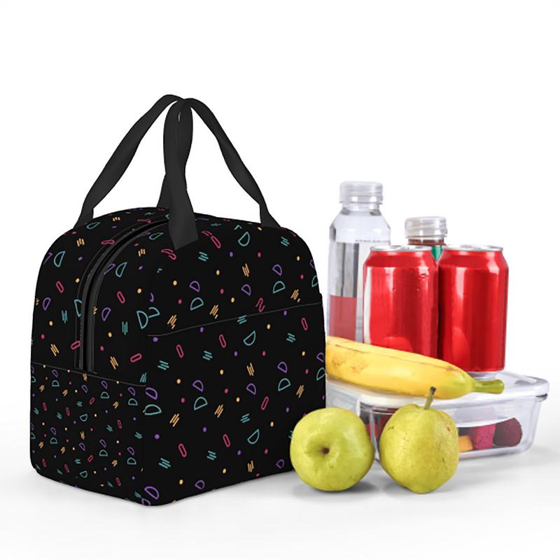 Kuromi Elegant Lunch Tote – Minimalist Style, Thermal Lining, Ideal for Office and School