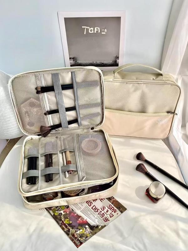 Multi-functional Layered Waterproof Makeup Bag, Large Capacity Cosmetic Organizer, Makeup Storage Bag, Travel Cosmetic Bag, Perfect Gift for Birthday