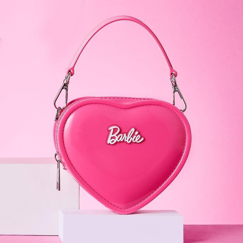 Barbie Love Jelly Handbag Crossbody Bag Handbag PVC Material Rose Red Mini Bag Sweet Style Bag  Bag High Quality, christmas gift, holiday gift