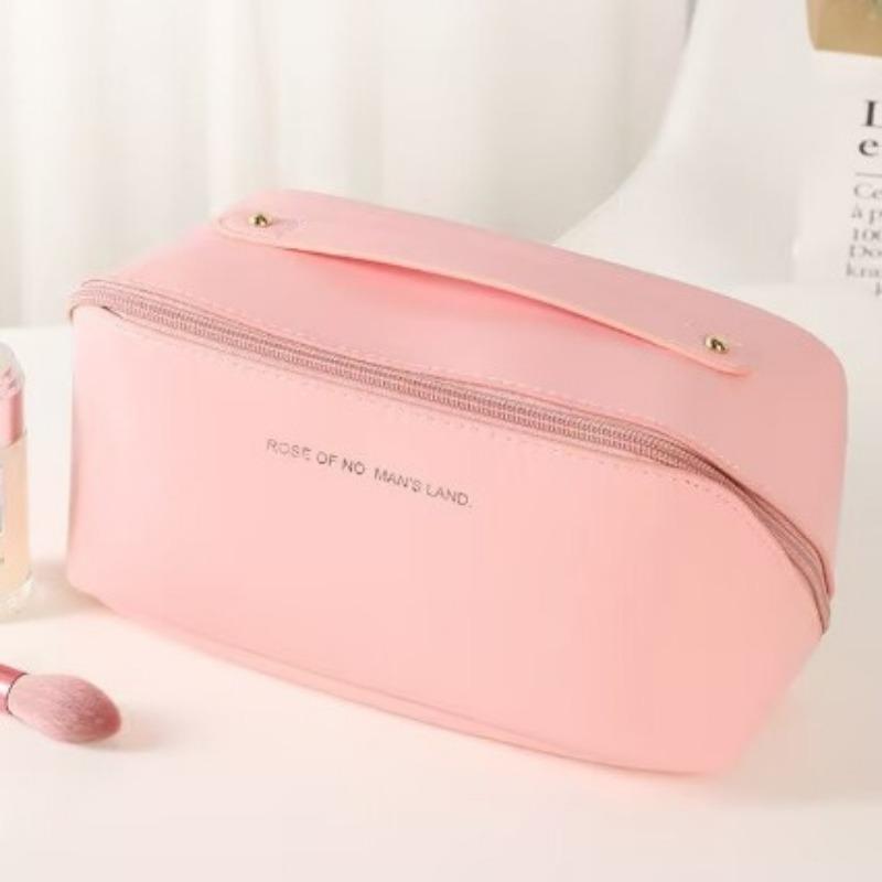 2024 New Portable Cosmetic Bag Organizer, Large Capacity Travel Multifunctional Princess Cosmetic Bag Travel Bag, Large Capacity Women's Cosmetic Bag, Waterproof Carrying Bag, Open Flat Bottom Cosmetic Bag with Compartments, Cosmetic Organizer with Handle