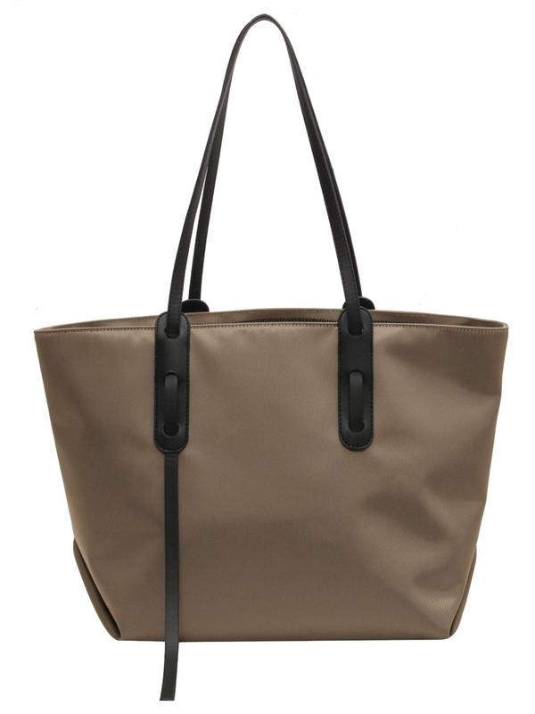 Women's Elegant Solid Color Tote Bag, Fashionable Large Capacity Shoulder Bag for Daily Used, Casual Trendy Versatile High-quality Daily Commuting Bag