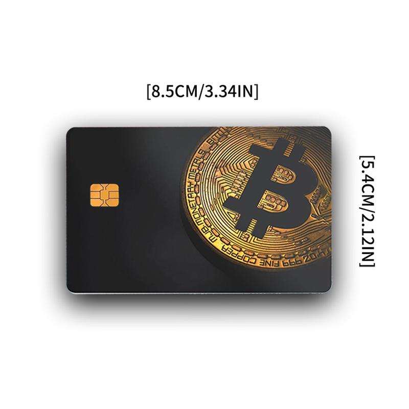 Bitcoin Gold Credit Card Skin – Sleek and Durable Cryptocurrency-Inspired Card Cover