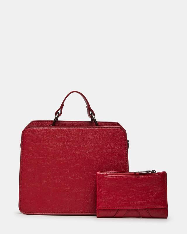 Steve Madden EVELYN CRINKLE MINI GIFT SET RED