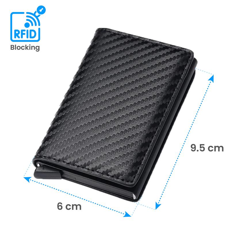 Minimalist Leather Bifold Men Wallet Card Holder - Classic Style