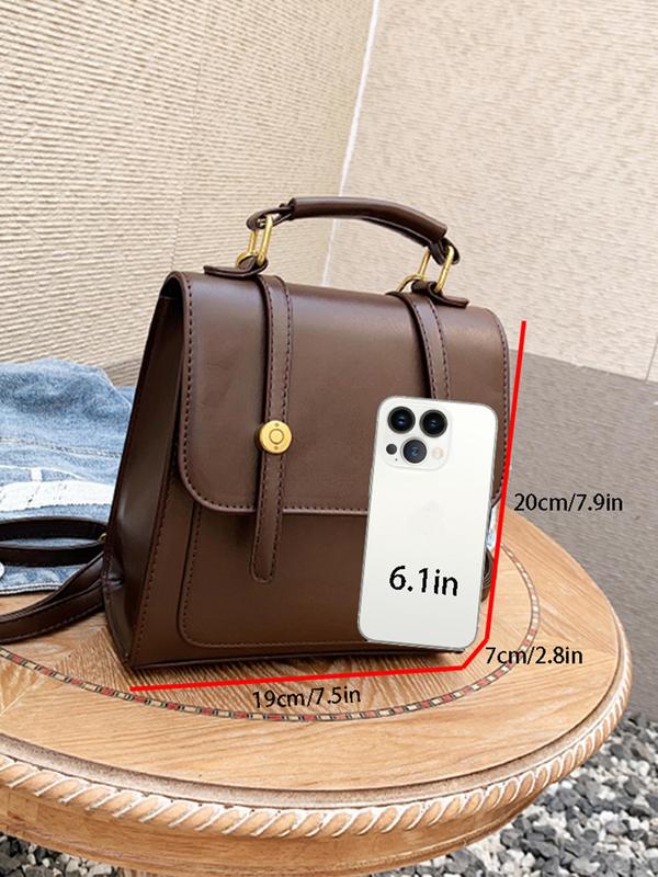 Women's Fashion Solid Color Backpack, Casual PU Leather Zipper Backpack, Trendy Versatile High-quality Daily Commuting Bag, Girl Fashionable Shopping Bag