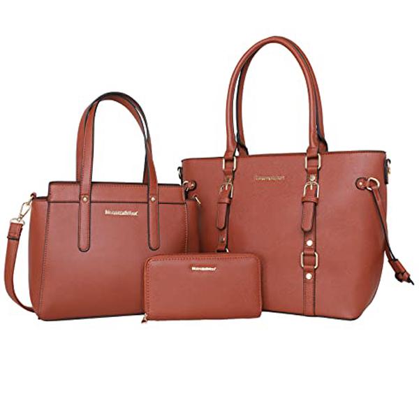 Montana West  3-Piece Tote and Satchel Set with Wallet – A Fall Winter Essential, perfect for business, travel, and as a great gift