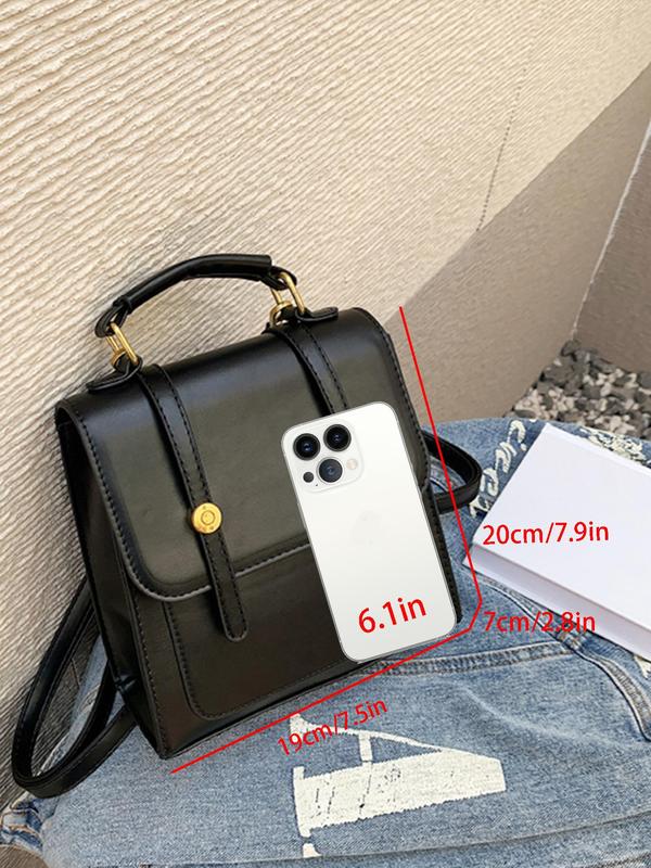 Women's Fashion Solid Color Backpack, Casual PU Leather Zipper Backpack, Trendy Versatile High-quality Daily Commuting Bag, Girl Fashionable Shopping Bag