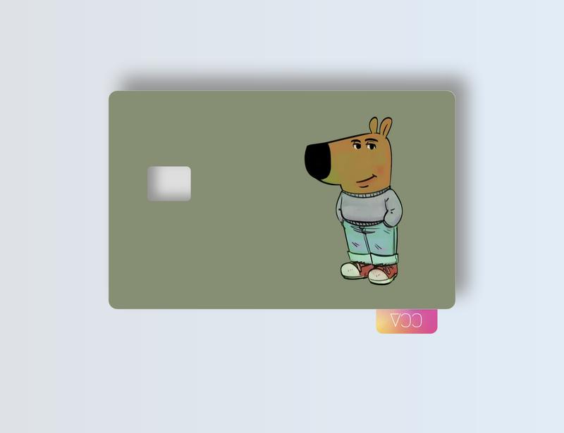 Chill Guy Meme Credit Card Cover Skin - Credit Debit Card Skin