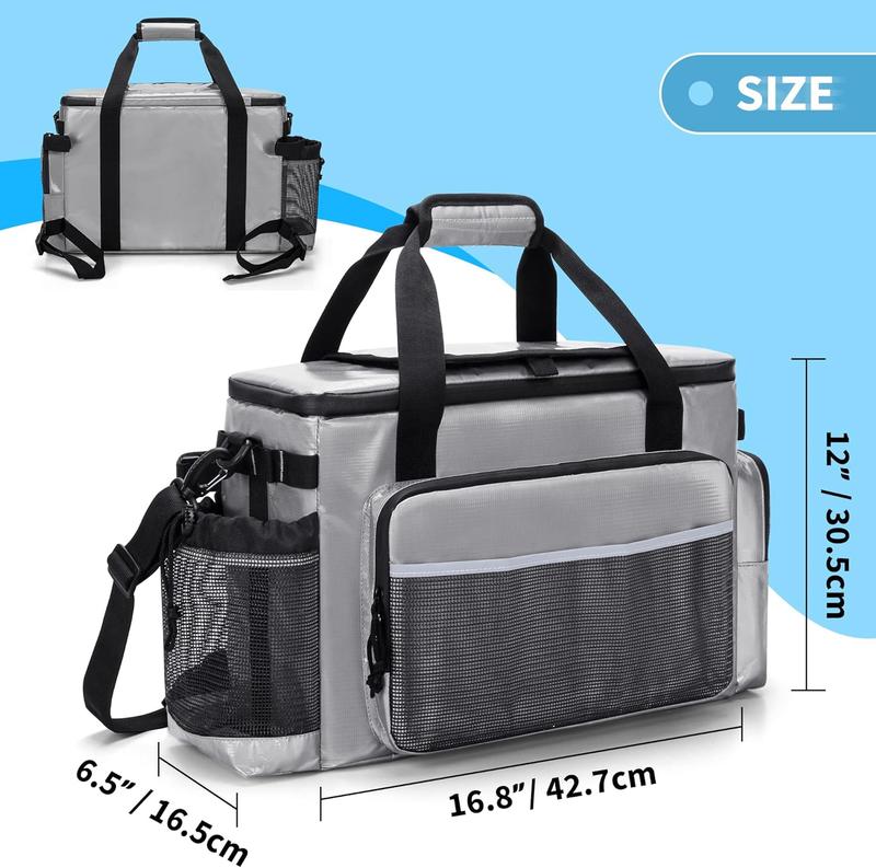 Large Kayak Cooler, Waterproof Kayak Cooler Behind Seat, Kayak Chair Back Cooler Bag for Lawn-Chair Style Seat, Splash Seat Ice Chest Cooler for Kayaking, Fishing & Beaches, Bag Only