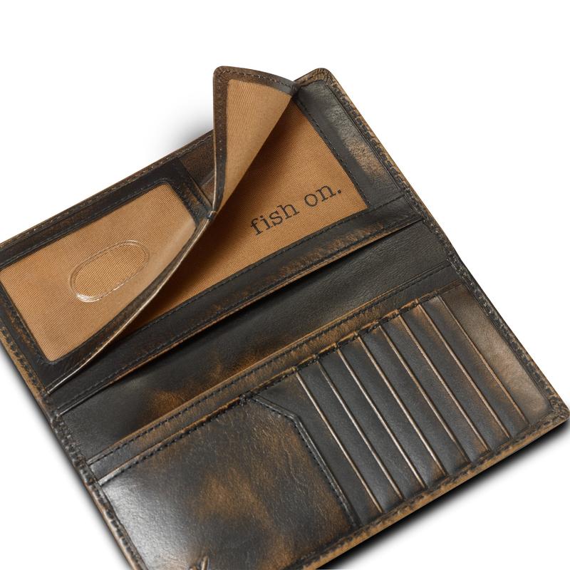 Bass Fish Long Bifold Wallet