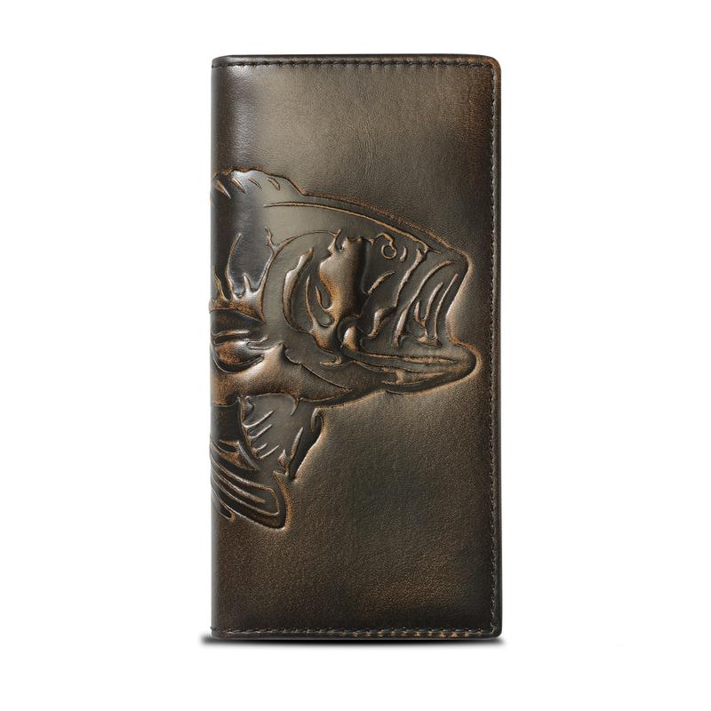 Bass Fish Long Bifold Wallet