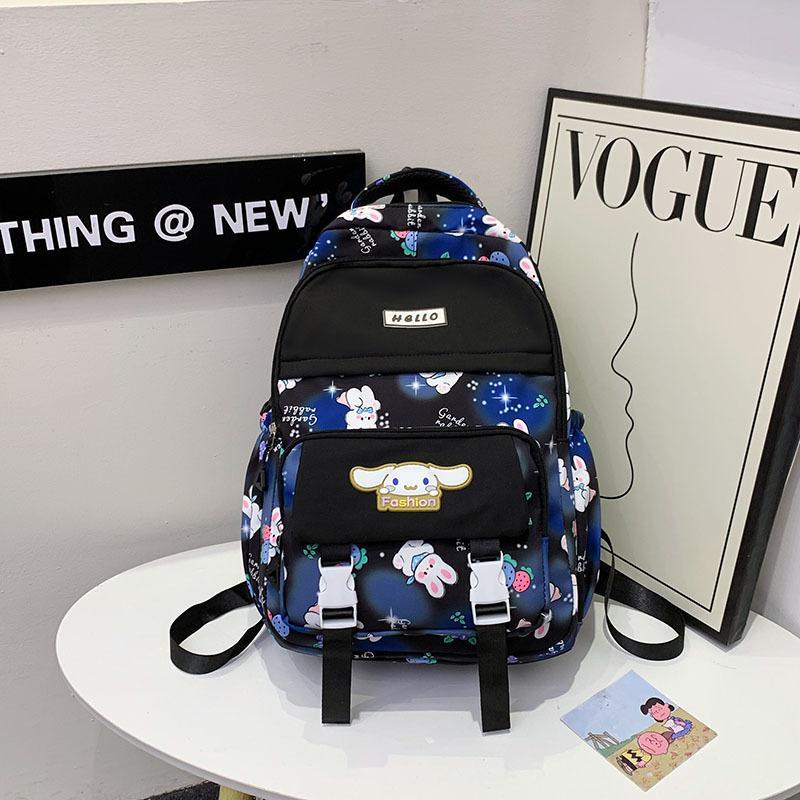 Cute Cartoon  Sanrio Pattern Backpack, 1 Count Large Capacity  Casual School Bag, Fashionable Backpack for Daily Use