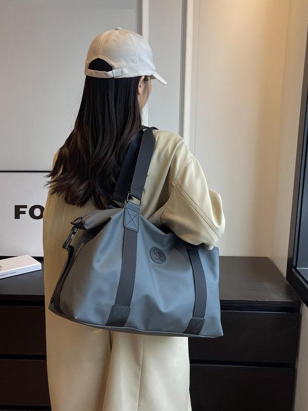 Unisex Minimalist Casual Large Capacity Travel Bag for Women, Lightweight Travel Bag with Adjustable for Travel & Gym Exercise