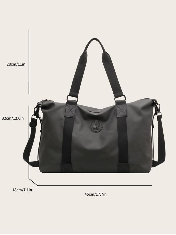 Unisex Minimalist Casual Large Capacity Travel Bag for Women, Lightweight Travel Bag with Adjustable for Travel & Gym Exercise